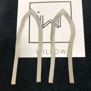 Silver dangle earrings